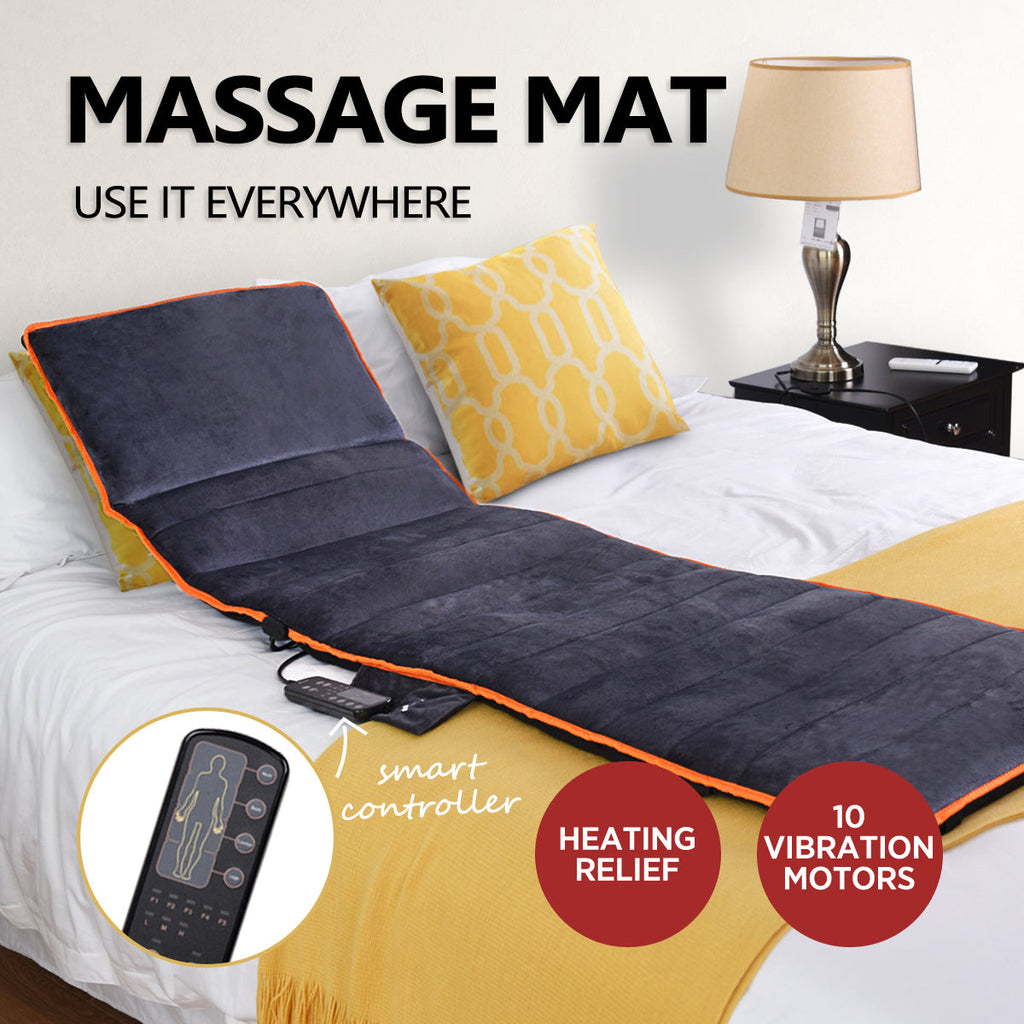 NNECW 10 Motors Full Body Massager Plush Mat for Soothing Body